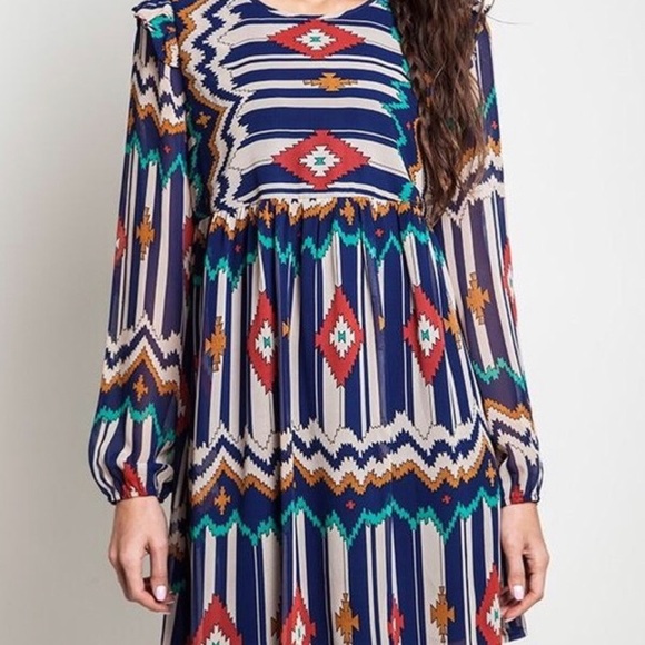 Umgee Aztec Dress - Picture 6 of 6